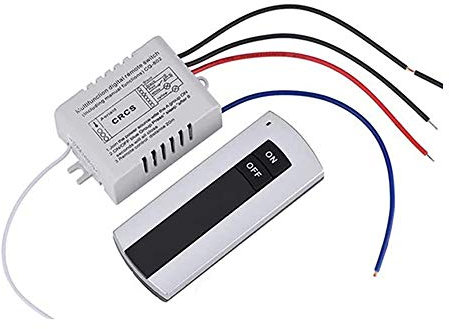 Canal avec émetteur numérique 1 interrupteur 220 V On/Off Relais sans fil Récepteur Télécommande Lumière Lampe