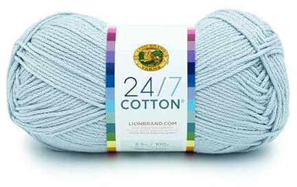 (1 Knäuel) 24/7 Cotton® Garn, Cool Grey