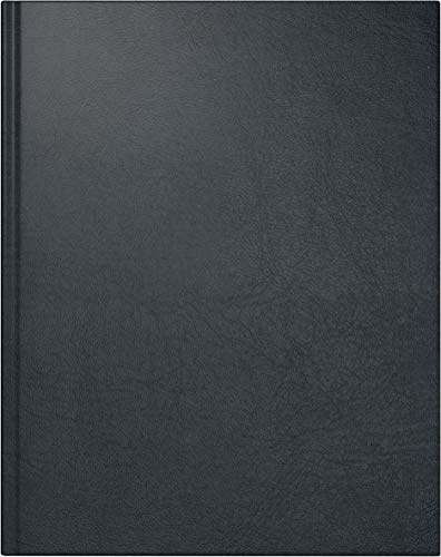 rido/idé 7024074902 Buchkalender Managerkalender TM, 2 Seiten = 1 Woche, 205 x 260 mm, Kunstleder-Einband Belnova schwarz, Kalendarium 2022
