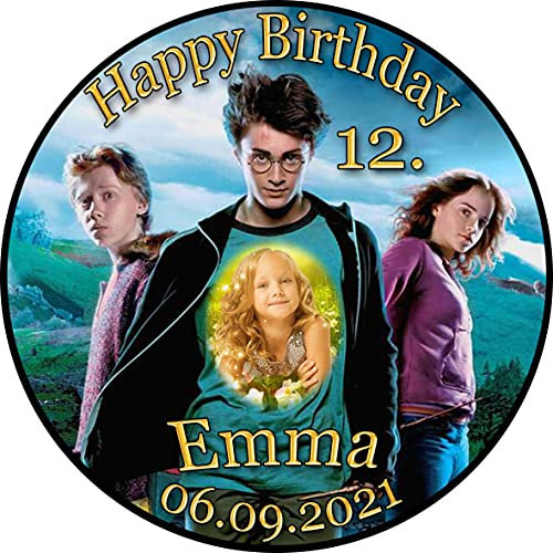 Tortenaufleger Fototorte Tortenbild Kindergeburtstag HP01 (Zuckerpapier) Rund 20 cm Ø mit Foto