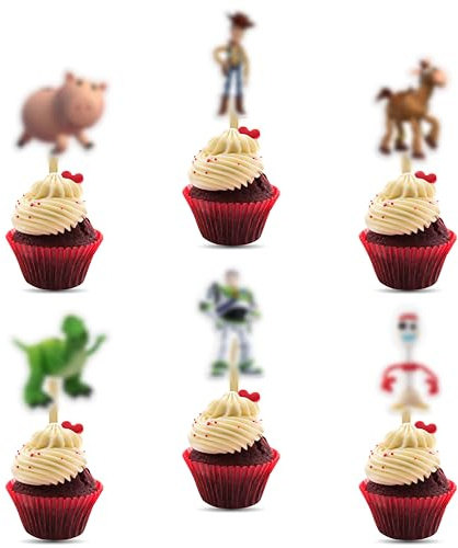 Ty Stry Cupcake Topper – Fun Cartoon Character Birthday Cake Decoration – Durable, Reusable, and Easy to Use Cupcake Decoration – Perfect Party Supplies for Boys and Girls