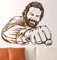 Aufkleber Wandbild Bud Spencer Berühmter Berühmter Italienischer Komiker Schauspieler Porträt Vinyl Deko Humorvolle Wanddekoration42x49cm