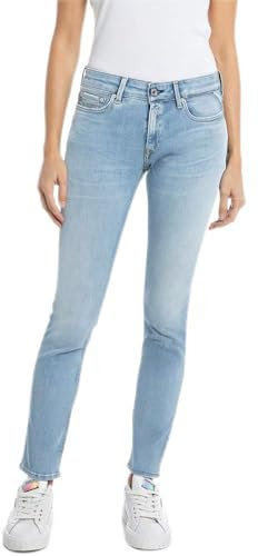 Replay Damen Jeans New Luz Skinny-Fit, Medium Blue 009-2 (Blau), 26W / 30L