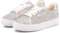 Suokdil Glitzernde Strass-Sneaker für Damen - Weißer Schuh Mit Glitzer, Modisches Bedazzled Plateau, Tennisschuhe für Braut, Hochzeit Und Party - Trendiger Pailletten-Schuh