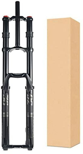 ZECHAO MTB Fahrrad Luft Vorderrad Gabel,27,5/29inch Aluminiumlegierung 1-1/8 Doppelte Schulterluftgabel 200mm Federweg 15 * 110mm Achse Fahrrad Federgabel (Color : Black, Size : 27.5inch)