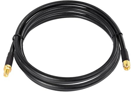 Bingfu Câble RP-SMA Rallonge Antenne WiFi 3m Câble ALSR240 Faible Perte Adaptateur de RP-SMA Mâle à Femelle pour Caméra Passerelle Routeur WiF Carte Réseau Sans Fil Mini PCI Express PCIE