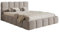 Selsey Bett Polsterbett 180 x 200 cm Boucle Gewebe Reißfest Cloudy Hellgrau