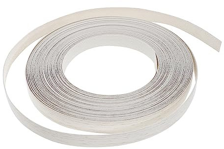 Gadpiparty Kantenanleimung für Möbel dekoratives Klebeband Holzfurnier Furnierkantenanleimung Klebebänder für Möbel Ökologisches Holz Randstreifen Heißschmelzkleber PVC