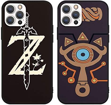 nurkorki [2 Stück] Hülle Kompatibel mit Samsung Galaxy A12 6.5,The Legend of Zelda Breath of The Wild Muster Kratzfest Stoßfest Hochwertiges TPU weich Silikon Case Handyhüllen Schutzhülle,01
