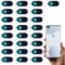 Eophmi Camera Cover Slider,25 Pcs Webcam Covers,Phone Camera Cover,Laptop Webcam Cover,Privacy Cover for Camera Phone for Laptops, Smart Phones,Tablets (Black)