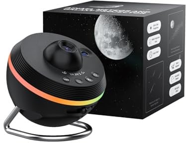 Ainael Proyector Galaxia, Proyector Estrellas Planetario Lámpara Nocturna Techo con Tira de Luz Meteorito, Proyector de Cielo Estrellado para Niños Dormitorio Cumpleaños Navidad Regalo