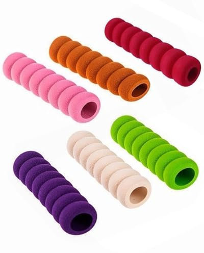 TOZBLEU Protecteur pour Poignée de Porte - 6 Pcs 6 couleurs housses de protection en mousse souple pour poignée de porte,Housse de Protection en Doux Mousse pour Poignées de Porte et de Fenêtre
