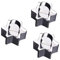 GREENADSCAPE Lot De 3 Moules à Sushis En Acier Inoxydable Emporte-pièces Pour Pâtisserie Et Décoration De Gâteaux
