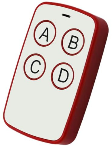Generico Telecomando Per Apricancello Elettronico Senza Fili, 4 Pulsanti, Multi-porta, Compatibile Con Porta Garage E Cancello Elettrico, Rosso