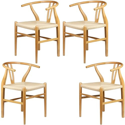 Casa Moro Esszimmerstühle Essstühle Holzstuhl Stühle Esszimmer Stuhl Esstisch 4 er Set Natur