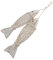 MAGICLULU Hängende Holzfisch Wanddekoration Im Mediterranen Rustikaler Fischanhänger Aus Holz Für Kreative Wandgestaltung Für Zuhause Und Badezimmer Original
