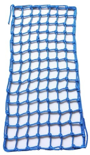 Kletternetz für Kinder Polyester Spielplatz Klettergerüst Netz Indoor Outdoor Strickleiter Krabbelnetz Fallen Schutz für Spielgeräte Baumhaus Hindernisparcours(Size:91*182cm(3*6ft),Color:blau)