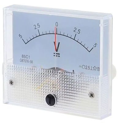Amperometro analogico 85C1-V Voltmetro CC positivo e negativo di tipo puntatore Misuratore bidirezionale(20V -0-20V)
