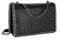 CRAZYCHIC - Damen Kette Umhängetasche - Schlange Leder Gesteppte Klappe Schultertasche - Python Steppmuster Abendtasche Pochette Kettentasche - Frauen Modische Handtasche Trendy Tasche - Schwarz