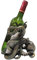 Pacific Giftware Rustikal Silber Octopus Wein Halter 19,1 cm hoch Tischplatte Bar Zähler Deko Skulptur