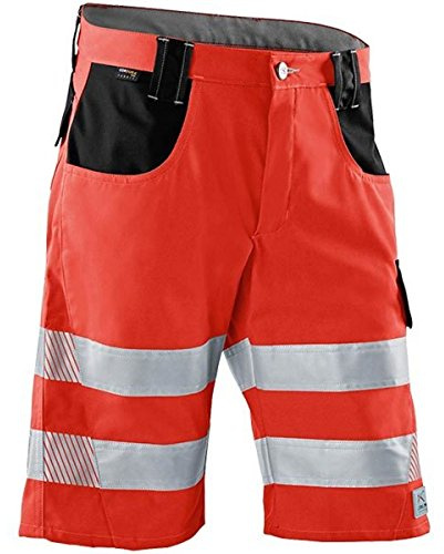 Kübler 23078341-5499-52 Shorts Reflectiq PSA 2, Warnrot/Schwarz, Größe 52
