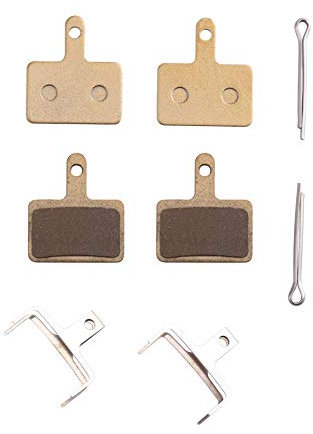 Icreopro 2 Paar Bremsbeläge für Shimano B01S,Scheibenbremsbeläge bremsbelag für Tektro/TRP,(Multimetallisch, Halbmetall, Metall,Gesintert)