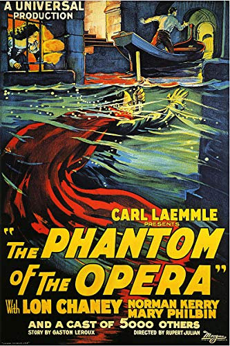 American Gift Services Filmposter The Phantom of the Opera Vintage Horror 11x17