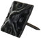 Decotacks DX8017MBL Lot de 25 clous carrés pour tapisserie d'ameublement Noir mat 17 x 17 mm