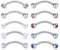 AceFun Sourcil Helix Tragus Cartilage Rook Oreille Piercing Cristal Boule Boucle d'Oreille 16G Acier Chirurgical Arcade Nombril 10Pcs 8mm Argent