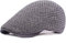 Herren Barett Cap, Herren Baskenmütze, Herren Flatcap, Unisex Beret Schirmmütze Flatcap Einstellbar Sportmütze Gatsby Newsboy Cap, Barette Cap,Größe 55-60cm, Frühling/Sommer/Herbst/Winter (Grau)
