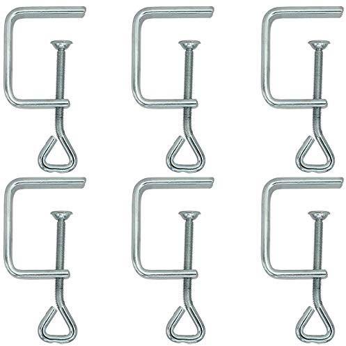 6 Stück Laubsägezwingen 50mm verzinkt Tischklemmen Schraubklemme Brettzwinge Fixierklemme