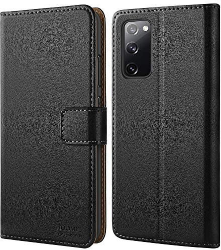 HOOMIL MagFlip Series Funda Samsung Galaxy S20 FE 4G/5G 6,5 Pulgadas, Carcasa Cuero Premium - Negro