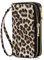 HAWEE Damen Lange Clutches Geldbörse Handschlaufe Portemonnaie Doppelter Reißverschluss Brieftasche Handy Geldbörse mit Mehreren Karten Slots für Münzen Bargeld Rechnung (Braun Leopard #1)