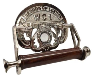 Retro Collections Victorian WC-1 Nickle Toilet Roll Holder
