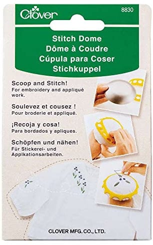 clover Cúpula de puntada, plata y amarillo, talla única