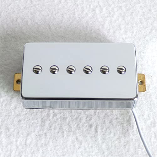 Doppelspulen-Humbucker Keramikmagnet Chromabdeckung P90 Humbucker Größe LP Guitar Pickup Für DIY. E-Gitarren-Gitarren-Pickup-Profi (Color : 1PC Neck)
