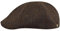 Sterkowski Rusty Schiebermütze | Harris Tweed Flatcap | Newsboy Cap Gatsby Mütze Herren Winter Cabrio Mütze 57 cm Schwarz/Gelb