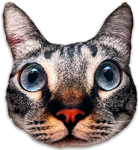Splat Planet Katze Plüsch 3D Kissen Riesiges Realistisches Plüschtier Lustige Kinder Dekorative Einzigartige Bodenkissen Tierthema Sitzkissen Für Schlafzimmer Stühle & Sofa