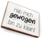 wood and color Kühlschrankmagnet mit Spruch | Handmade aus Buchenholz als tolle Geschenkidee | (Hab Mich gewogen - Bin zu klein), 6,5 x 5 cm