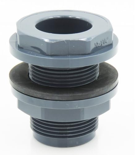 jardiboutique - ø 50 mm - 2 Pouce Traversée de paroi en PVC pour Tuyau ø 50 mm, aquaponie, aquacultu