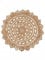 carpetfine Juteteppich Cate Rund Naturfarbe Ø 60 cm handgewebt aus Jute | Moderner Naturteppich Uni im Boho - Style Teppich Rund für Wohnzimmer, Schlafzimmer, Küche oder Wanddeko