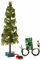 NOCH® Micro-Motion Fallender Baum „Tanne“, realistisches Modell mit Elektronik, 17 cm Höhe für H0 und TT perfekt für Modellbahnanlagen