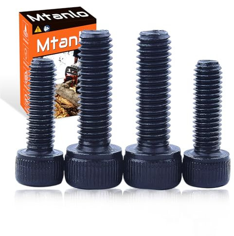 Mtanlo Tornillo de montaje de silenciador para motosierra Husqvarna 362 365 371 372 372XP 385 390 XP pieza de motosierra, tornillo de montaje de silenciador