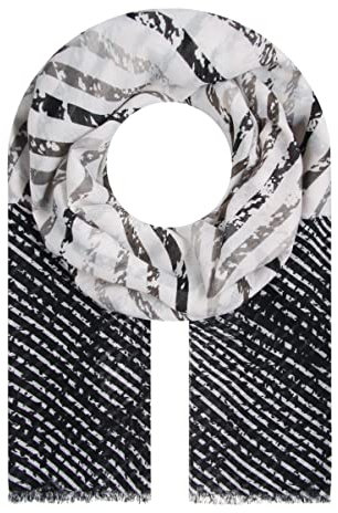 Majea Halstücher Damen Tuch Kopftuch Halstuch Schal Damen-Schal Tücher Stola (880033) (schwarz 2)