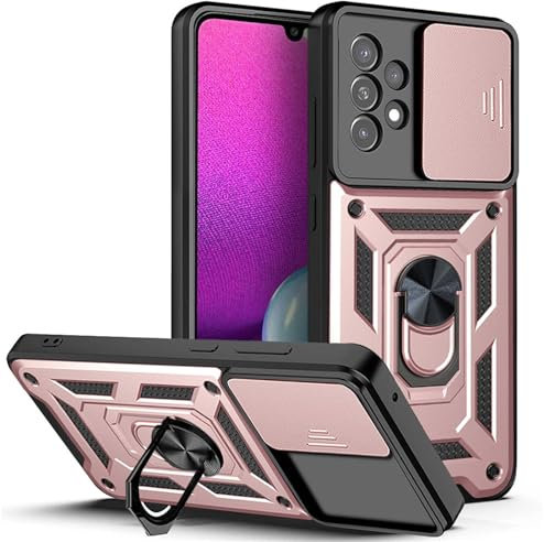 betterfon Handyhülle Kompatibel mit Samsung Galaxy A33 5G | Stoßfest & Kratzfest | Mit Kameraschutzring, Anti-Fingerabdruck & robuster Panzer-Design | Rosegold