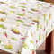 Tischdecke Stofftischdecke aus Mischgewebe mit Saumrand Eckig 130 x 160 cm Olympia beige Gartentischdecke Wasserabweisend
