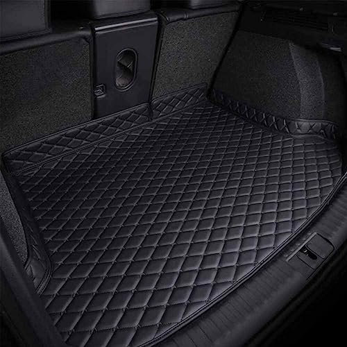 LAFENI Coche Cuero Alfombrillas Maletero para N-issan Qashqai J10 J11 J12 2009-2022, Tronco Trasera Mat Bandeja Maleteros AntiarañAzos Maletero Alfombra Accesorios,A/Black