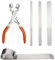 1 Set Biegezange Schmuckherstellung Werkzeug Metall Biegestange Nylon Spitze Zange mit Aluminiumstange zum Formen Metall Multifunktionswerkzeug Set