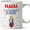 Mugffins Tazza Personalizzata in ceramica per INSEGNANTE DI INGLESE donna 11 oz / 350 ml - In italiano - Sei Super! - Idea regalo per compleanno, anniversario, natale, laurea