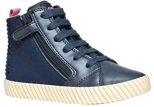 Geox Mädchen J Mirroless Girl Sneaker, Blau, 33 EU